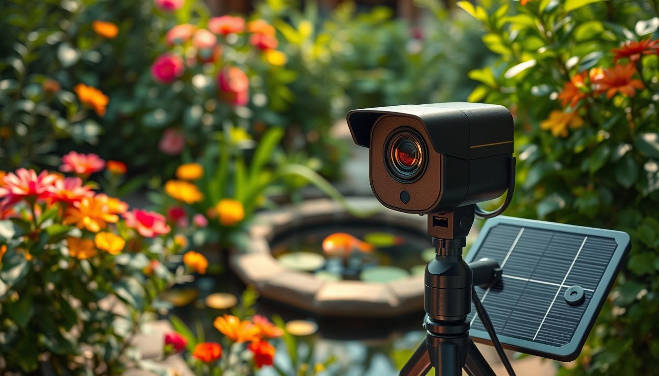 low power solar IP camera