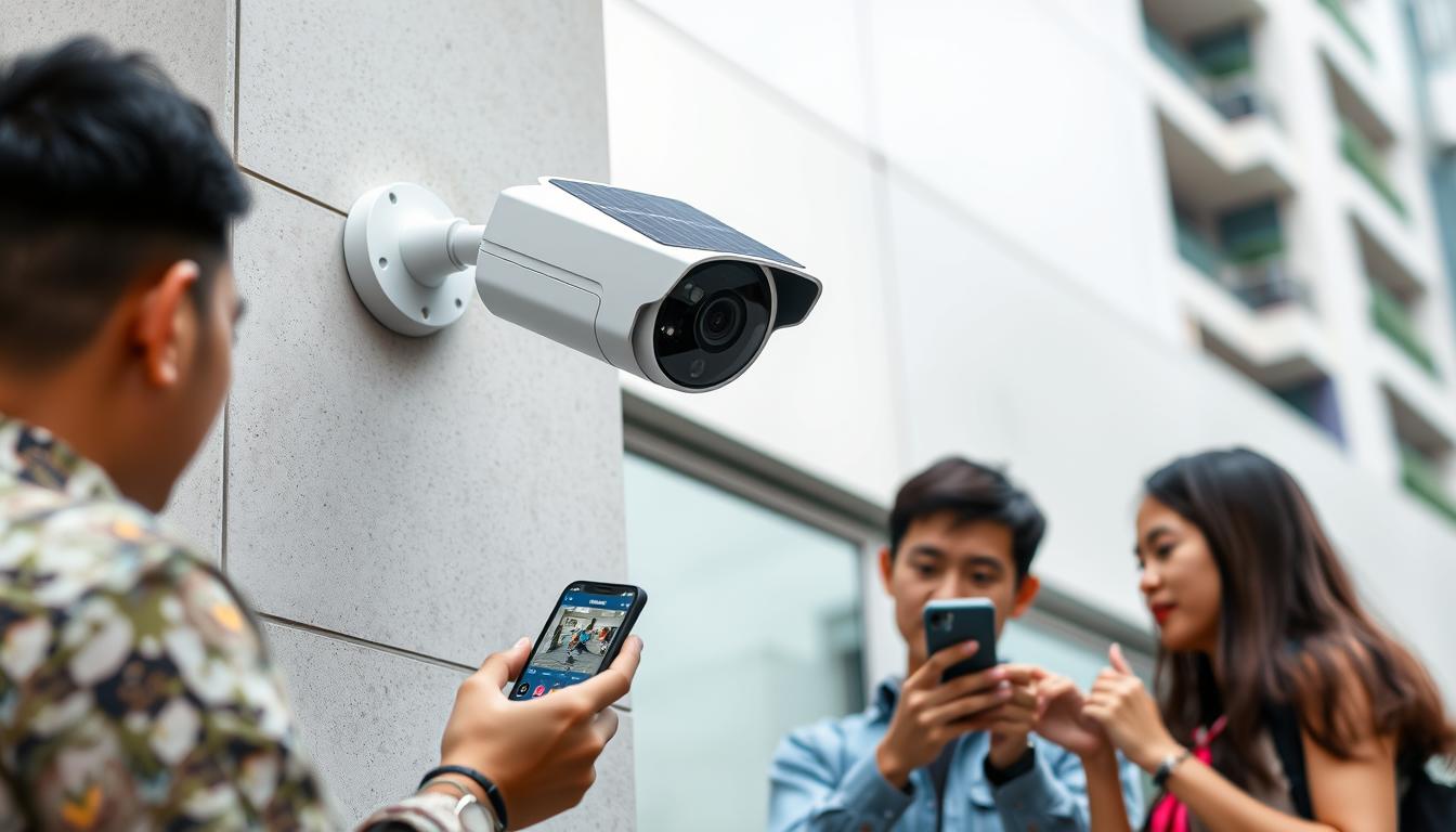 solar CCTV WiFi camera options in Singapore