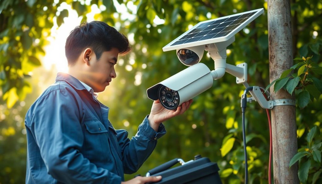 solar CCTV maintenance