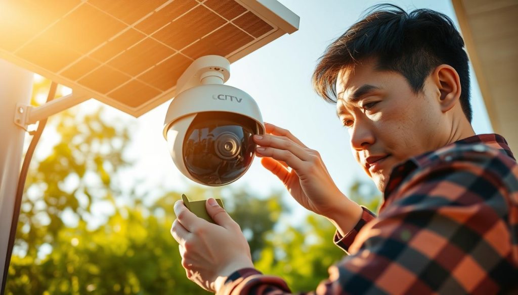 solar camera maintenance