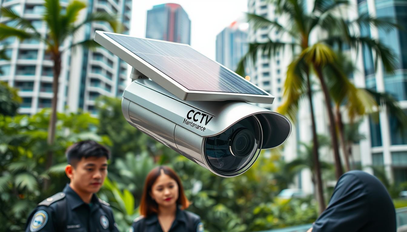 solar cell CCTV in Singapore