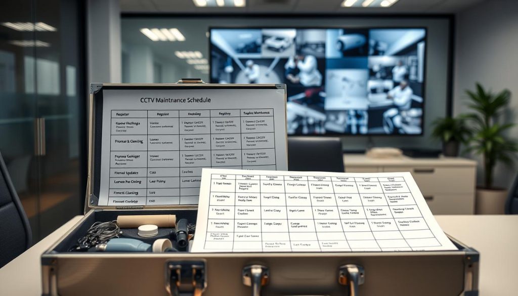 CCTV maintenance schedule