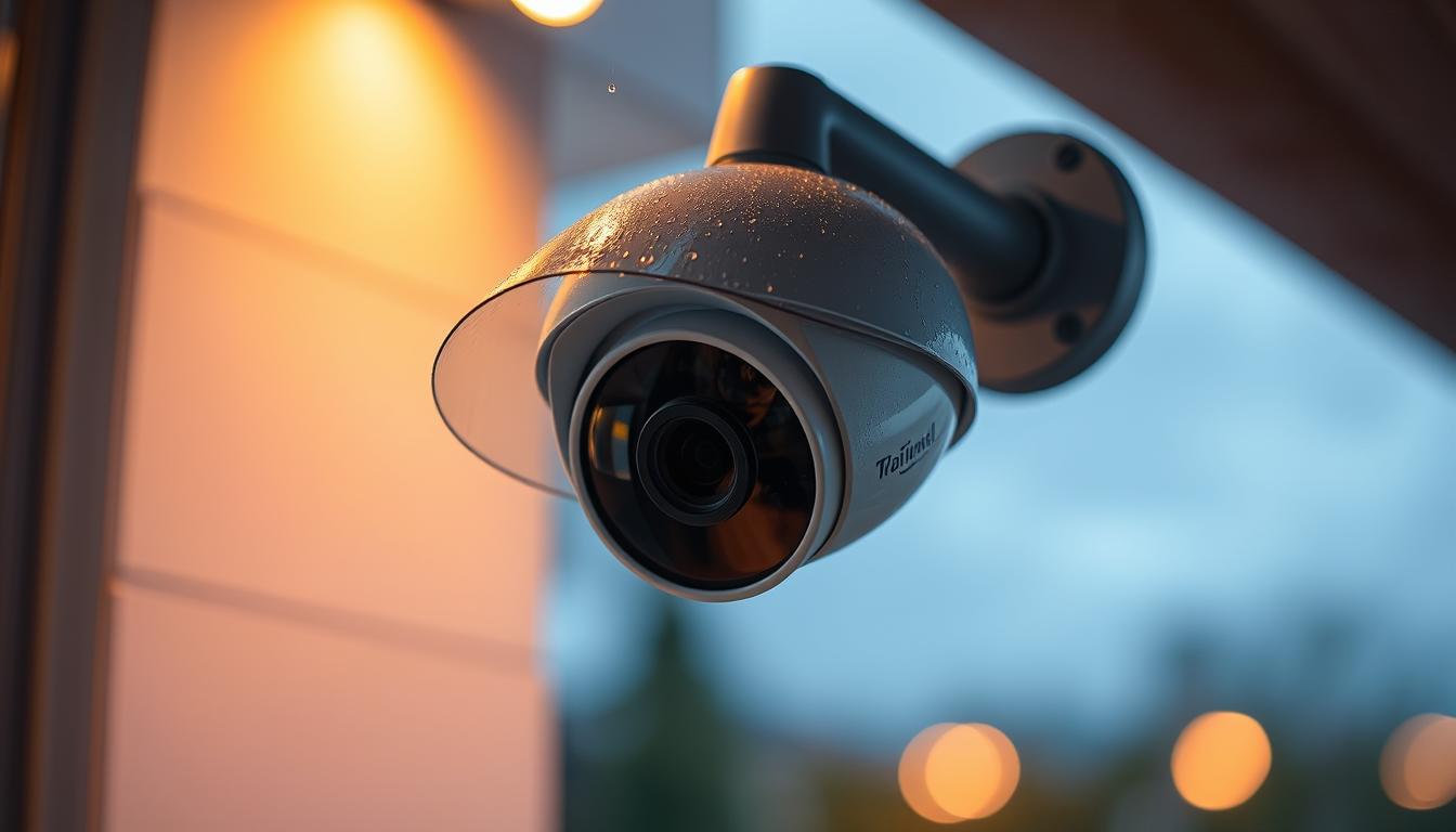 How do I stop my CCTV camera from raining?