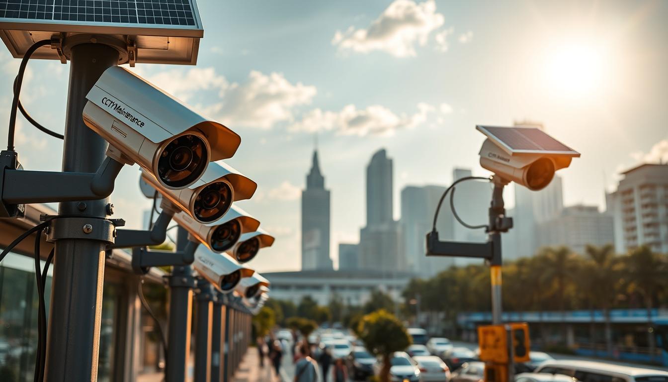 solar powered CCTV cameras for secure surveillance in Singapore