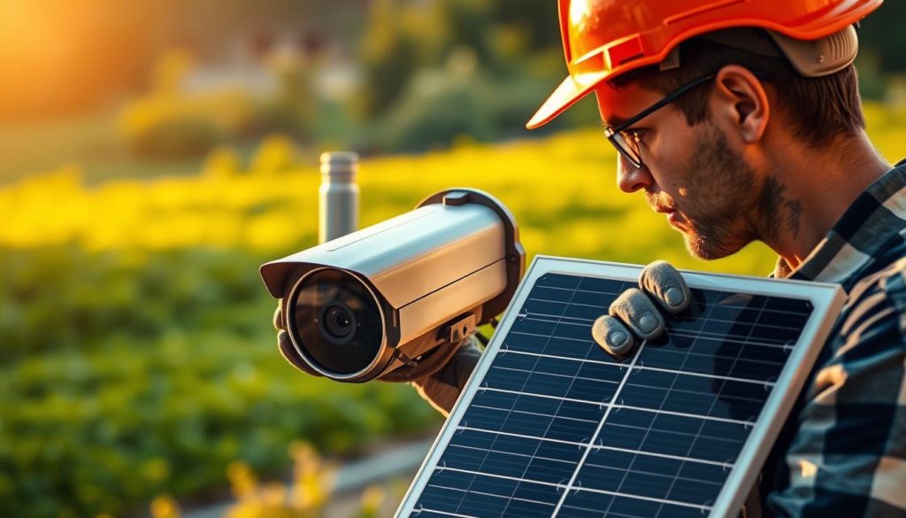 maintenance of solar security cameras