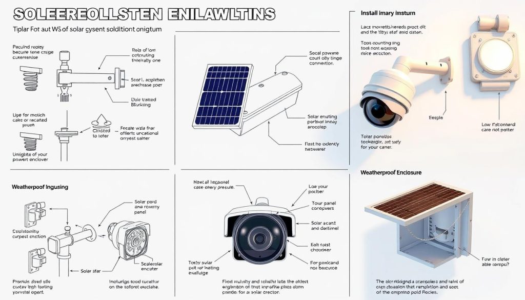 secure mounting tips for solar camera installation