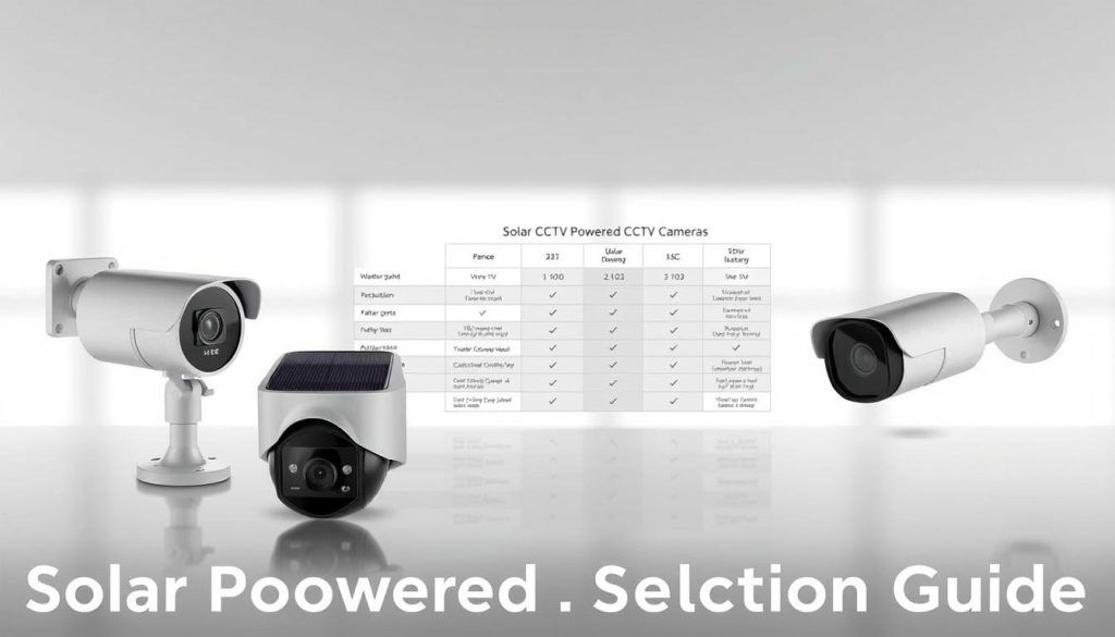 selection guide for solar CCTV camera