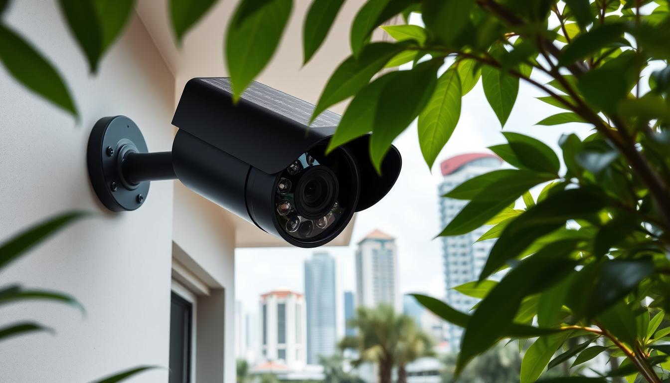 solar CCTV technology for home security in Singapore