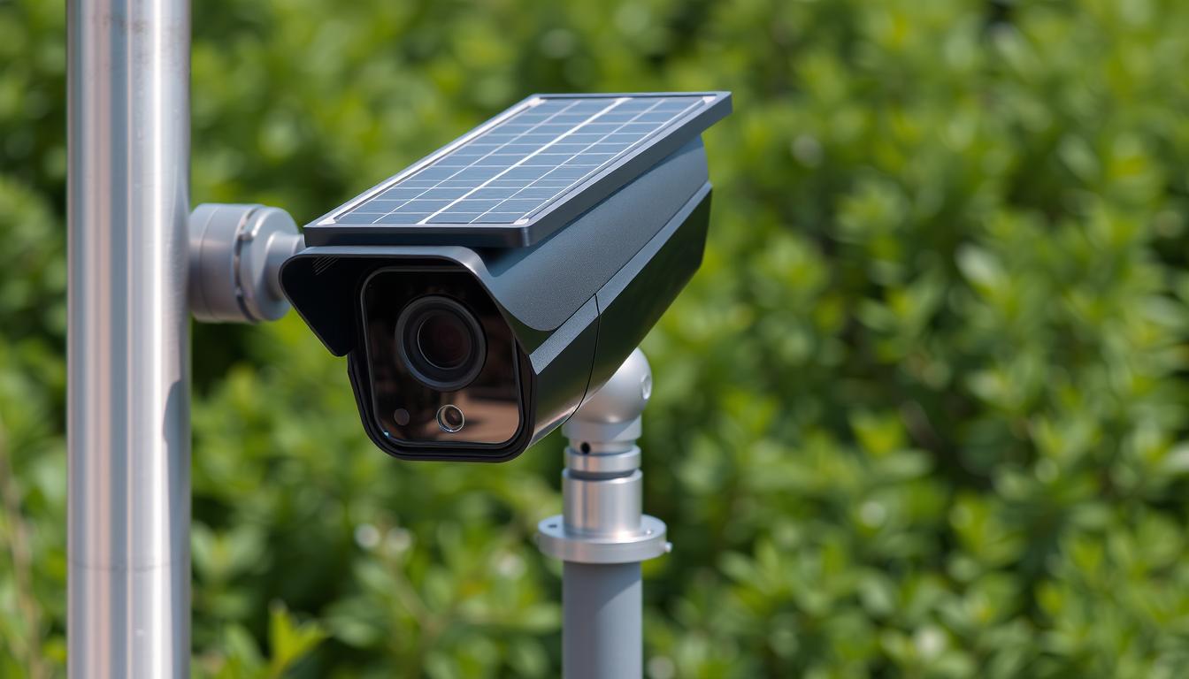 solar IP security camera
