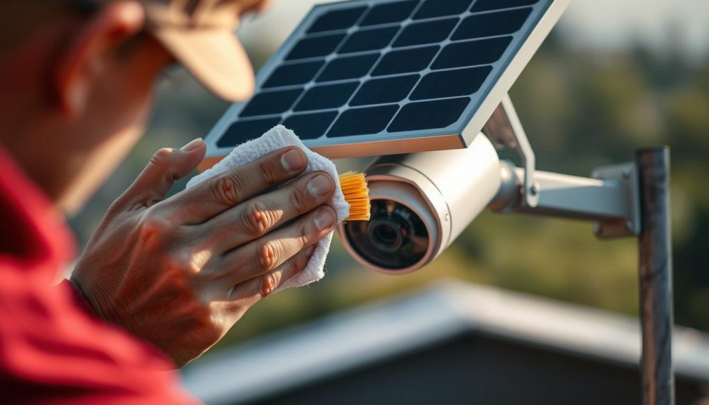 solar camera maintenance