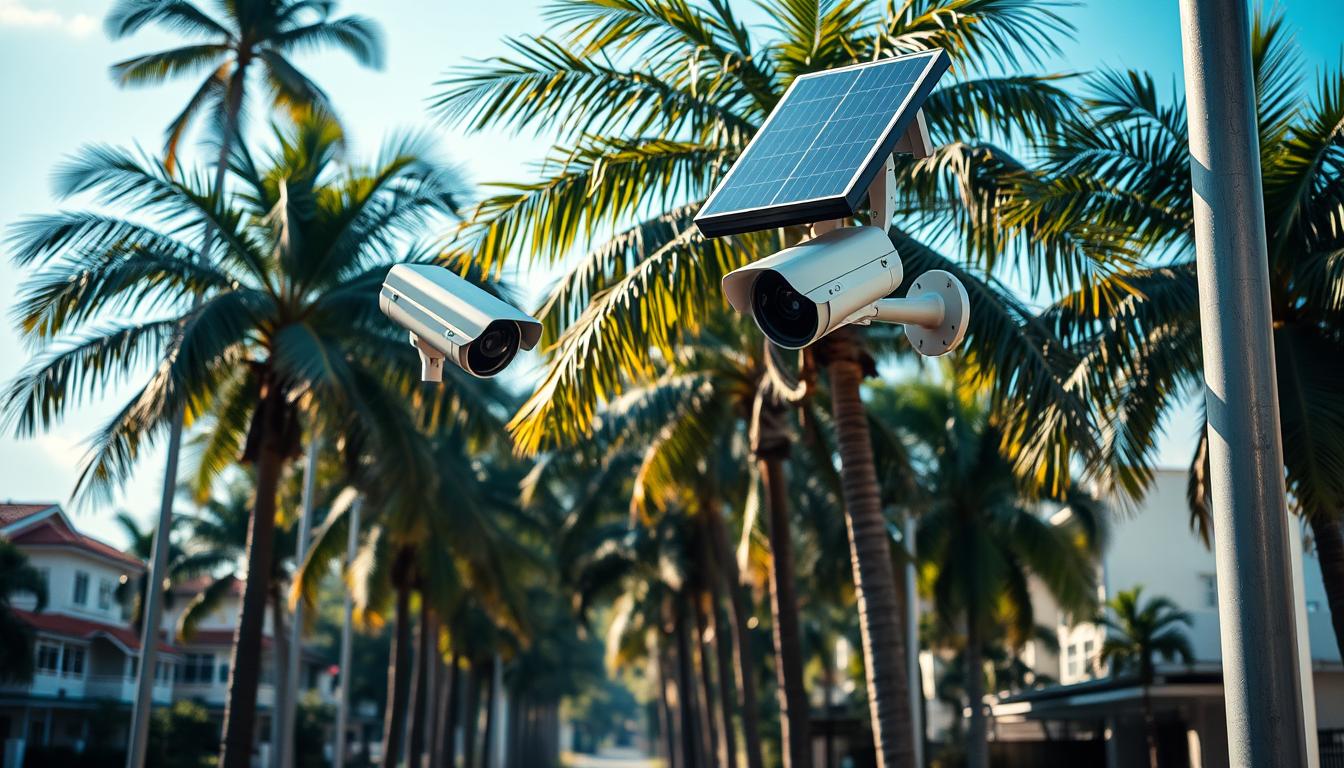 solar fake security cameras