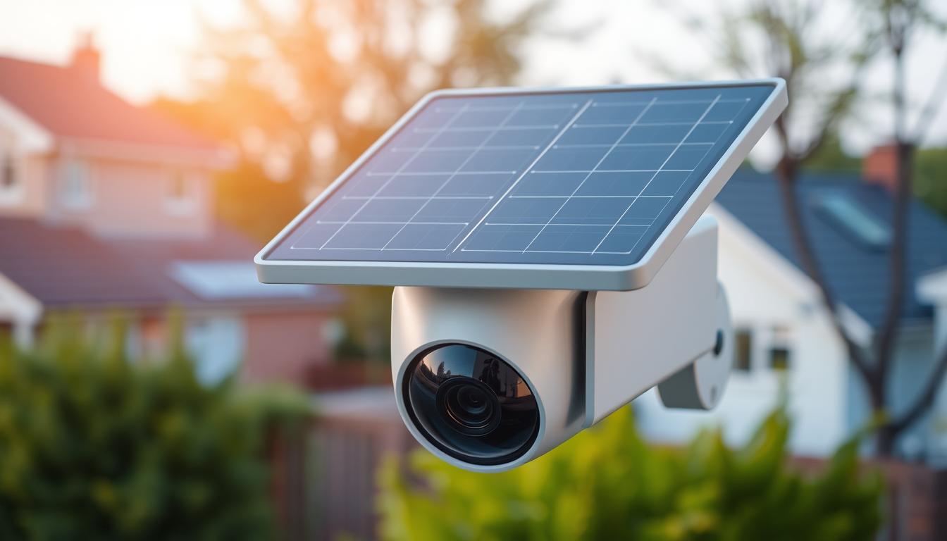 solar panel for outdoor security camera