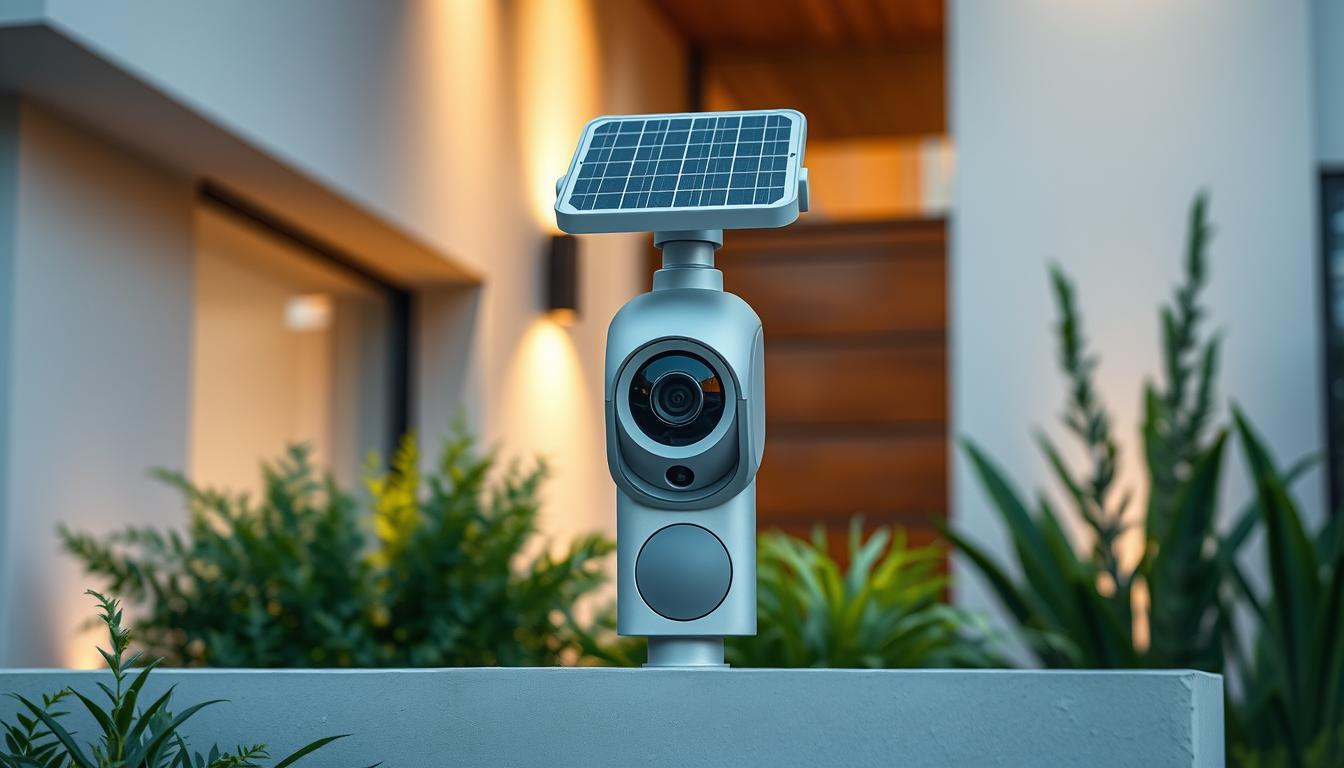 solar rechargeable security camera