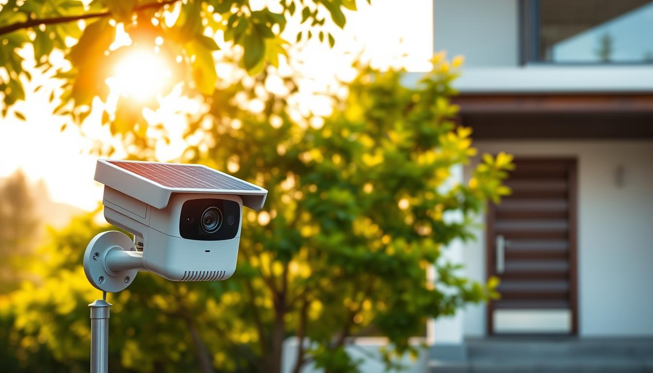 solar outdoor security camera system