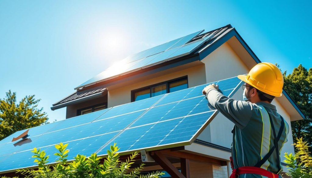 solar panel installation