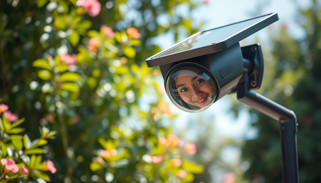 solar powered dummy cctv camera