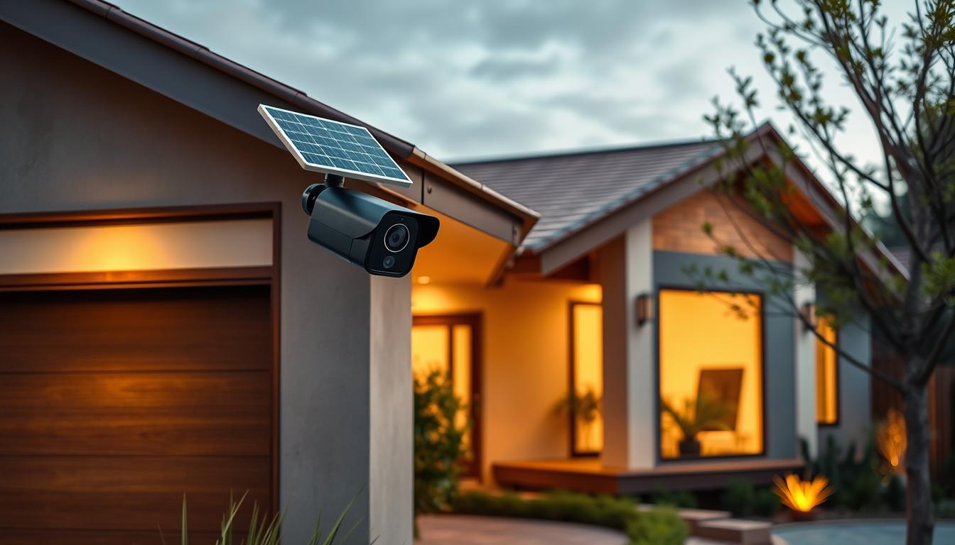 solar-powered home security camera