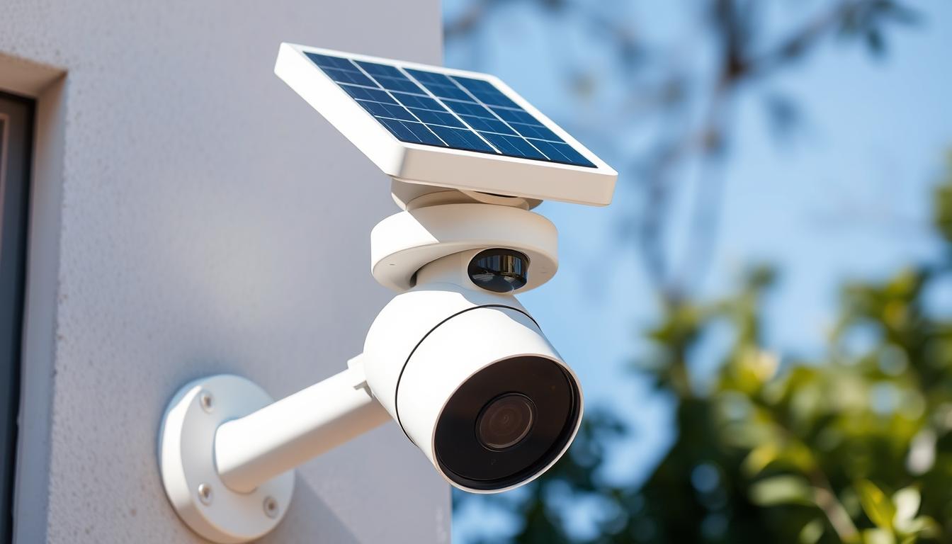 solar-powered outdoor security camera system