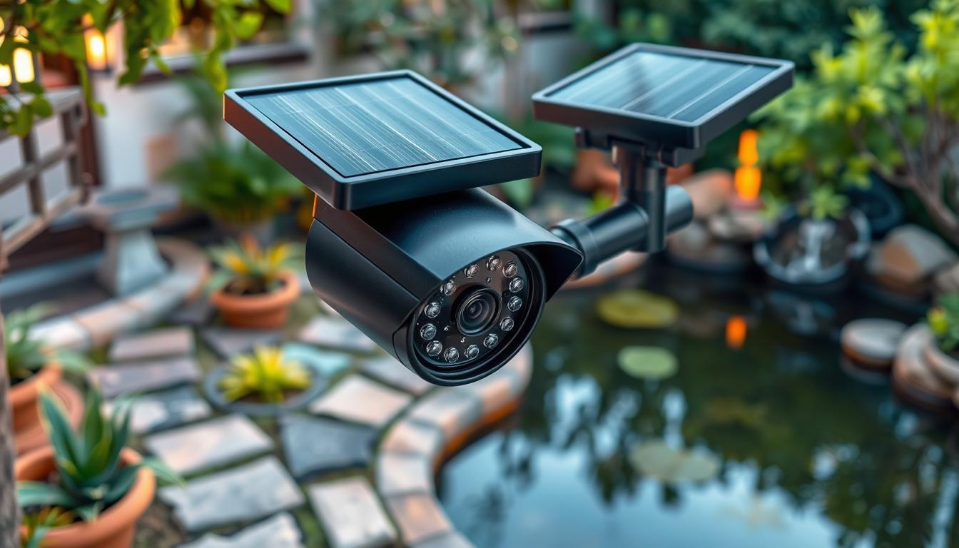 solar-powered outdoor surveillance cameras