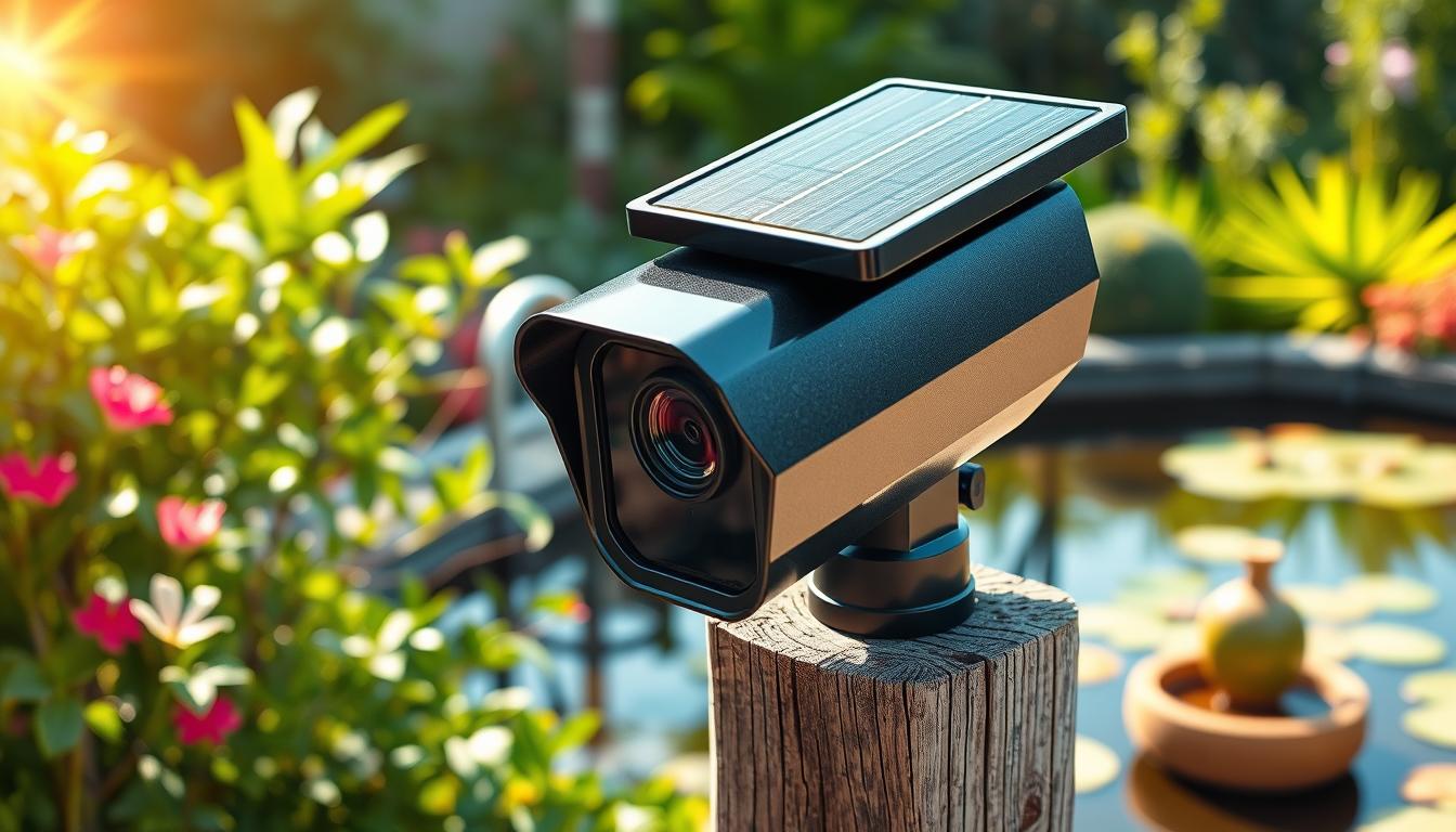 solar-powered security camera