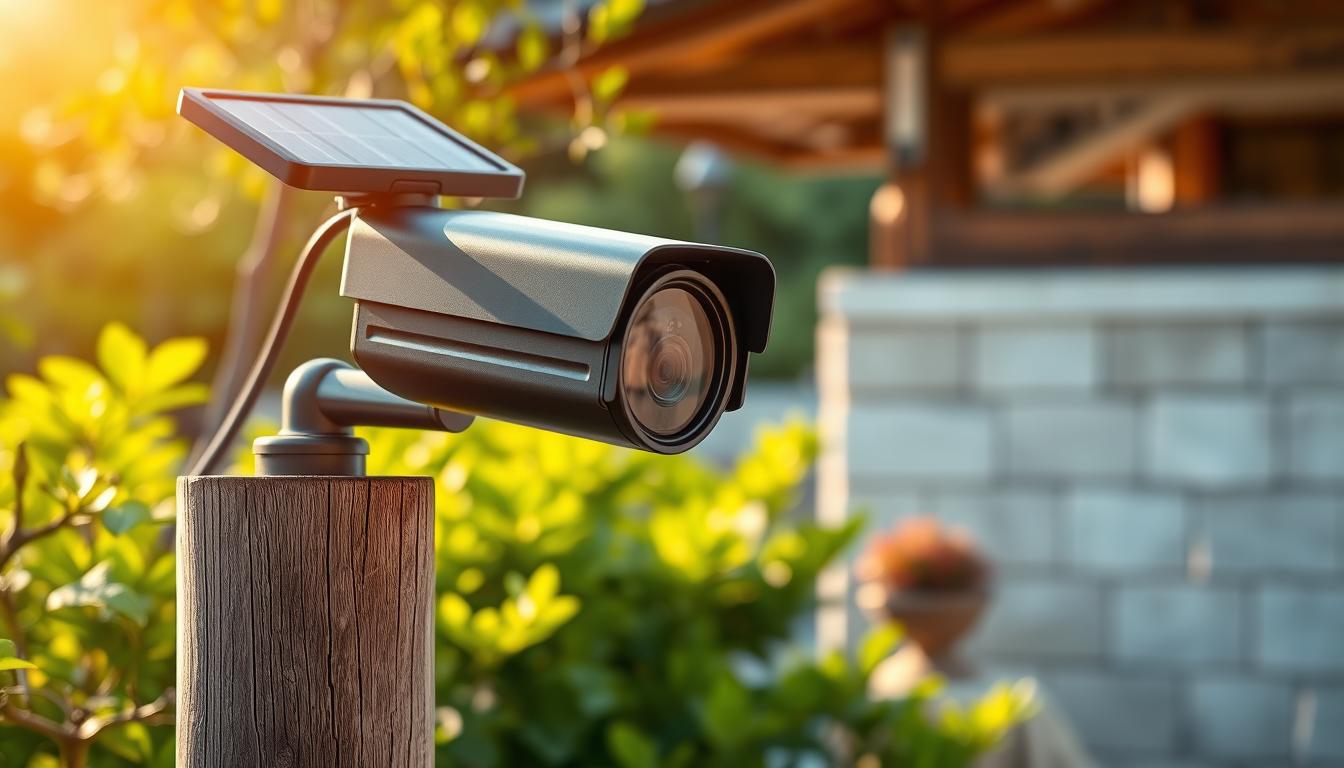 solar-powered security camera