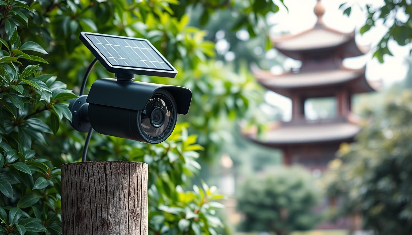 solar-powered security camera