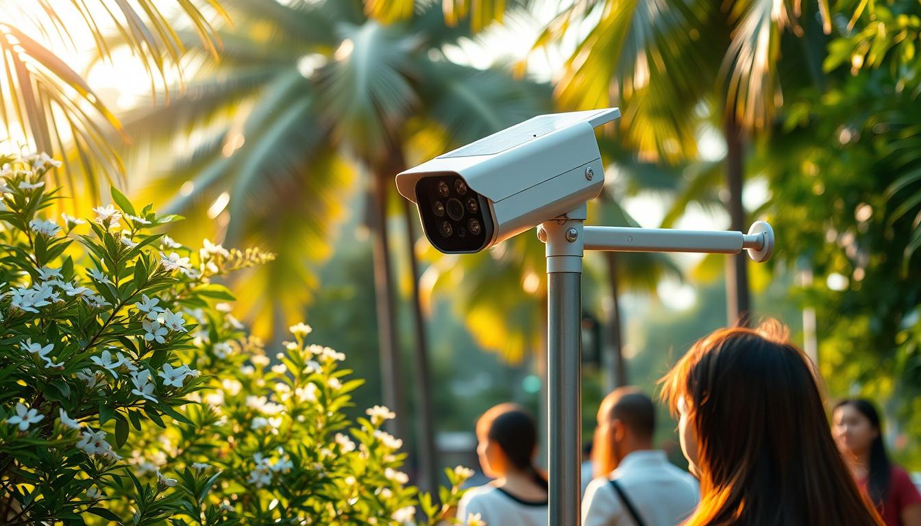 solar-powered security camera Singapore
