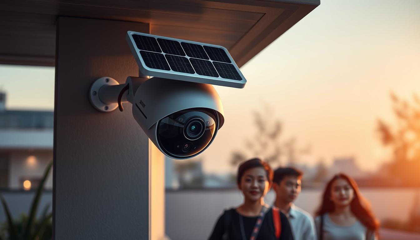 solar powered security camera with night vision