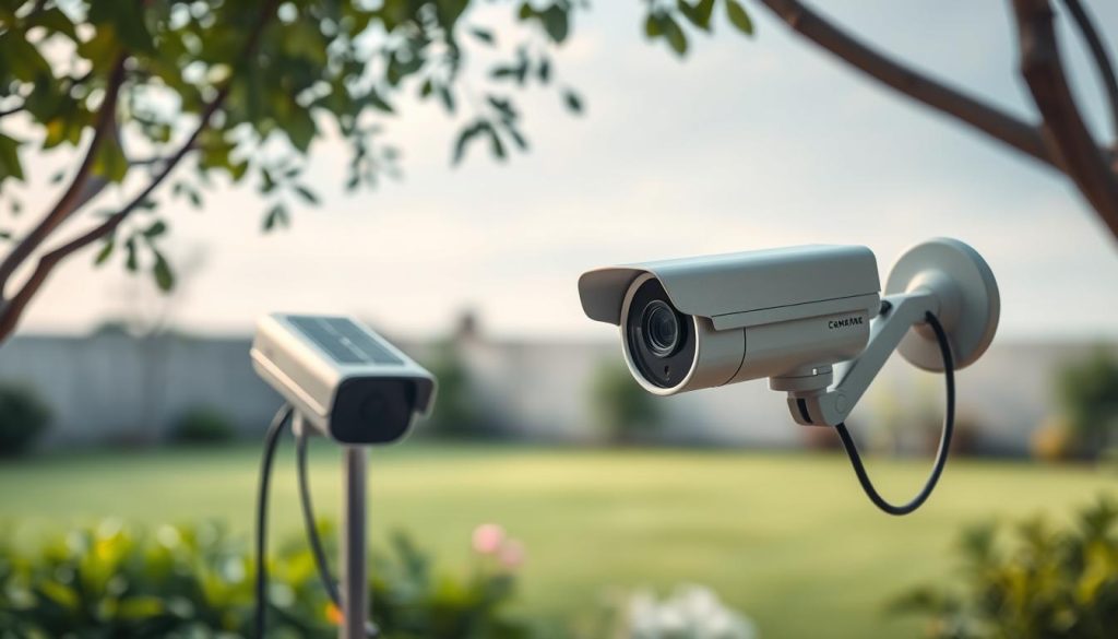 solar vs traditional security cameras