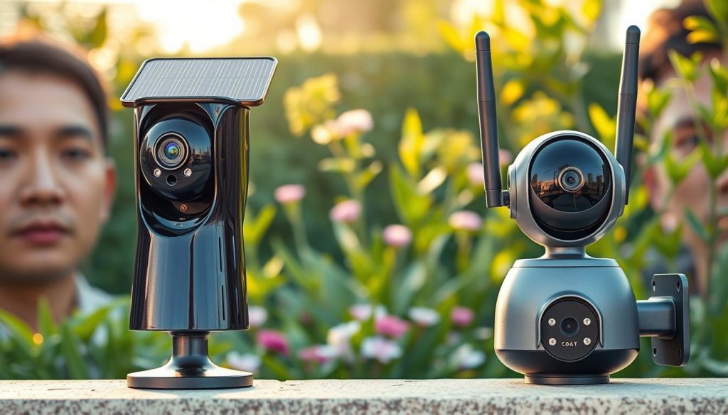 solar vs wired camera comparison