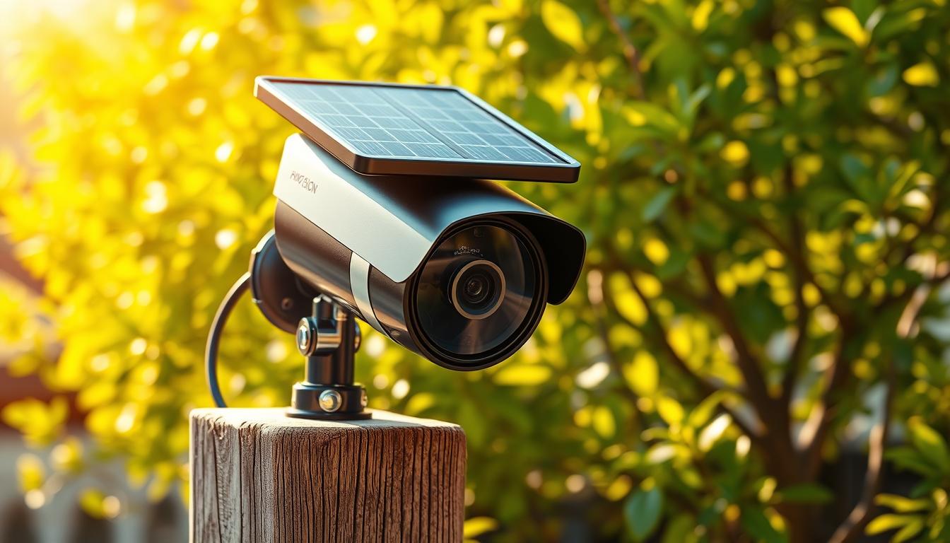 solar powered hikvision camera