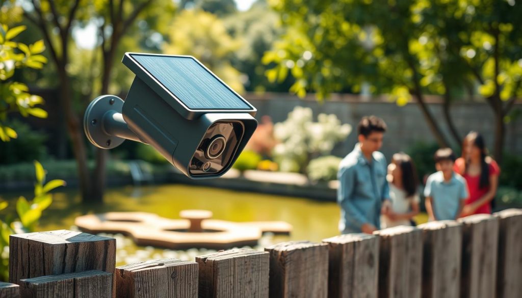 solar-powered security camera