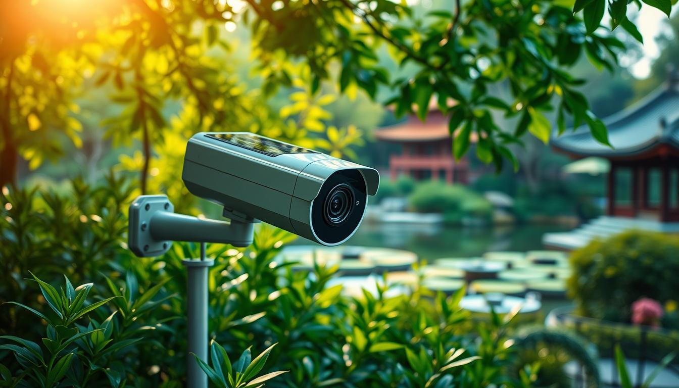 solar-powered security camera