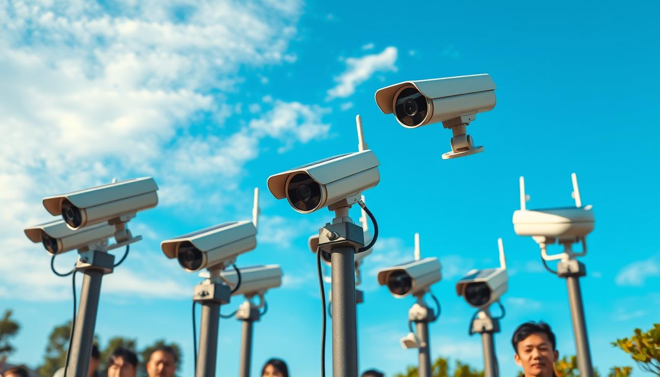 solar powered wifi cctv security cameras