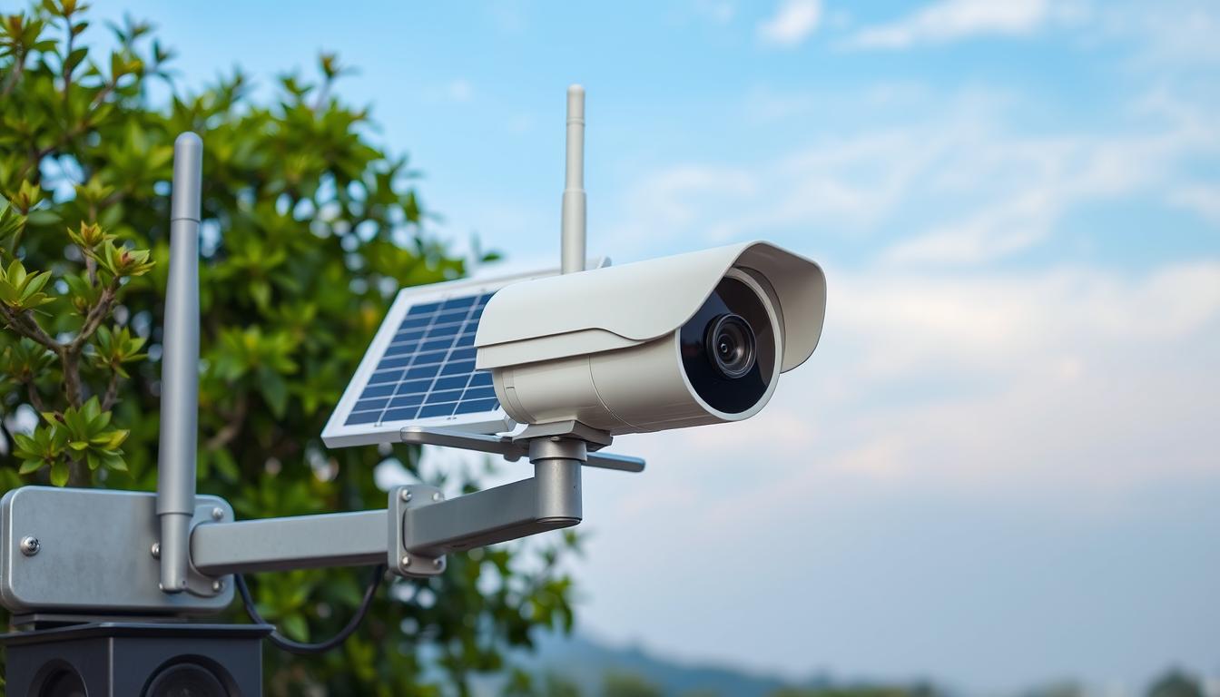 solar powered wireless cctv camera system
