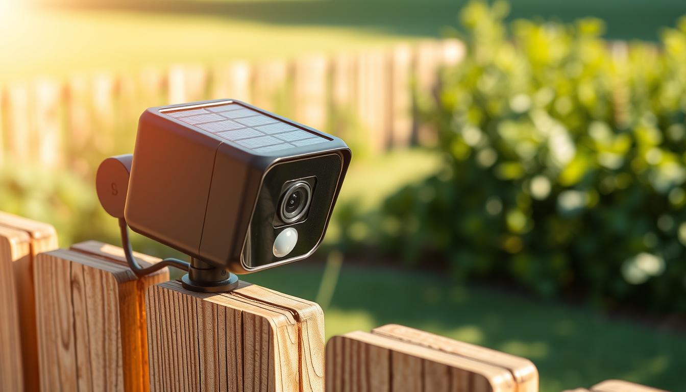 solar security camera with motion sensor
