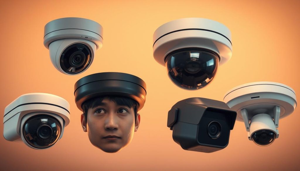 types of security cameras