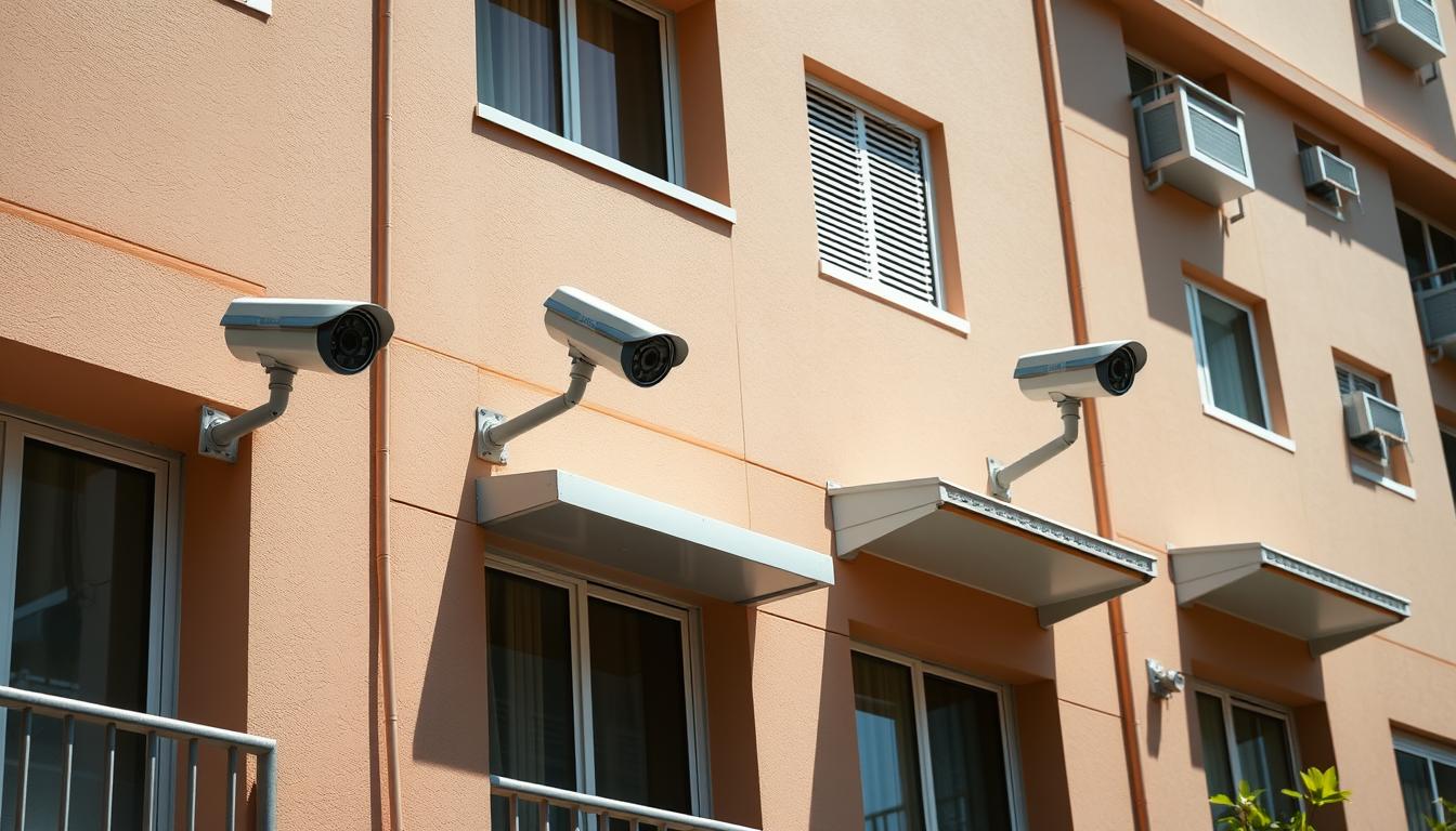 CCTV cameras outside HDB flat