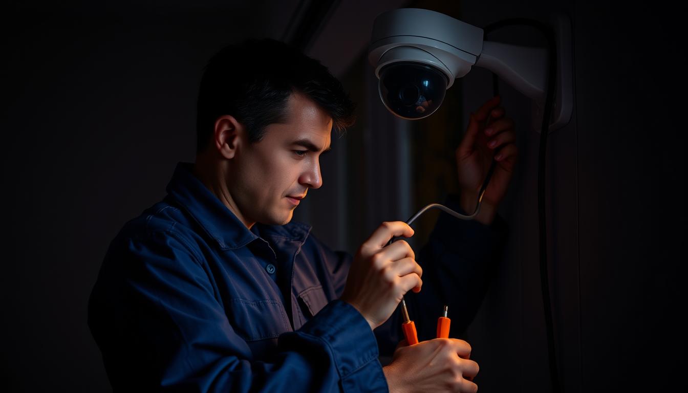 CCTV installation technician