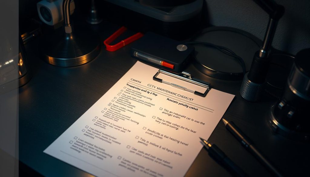 CCTV maintenance checklist