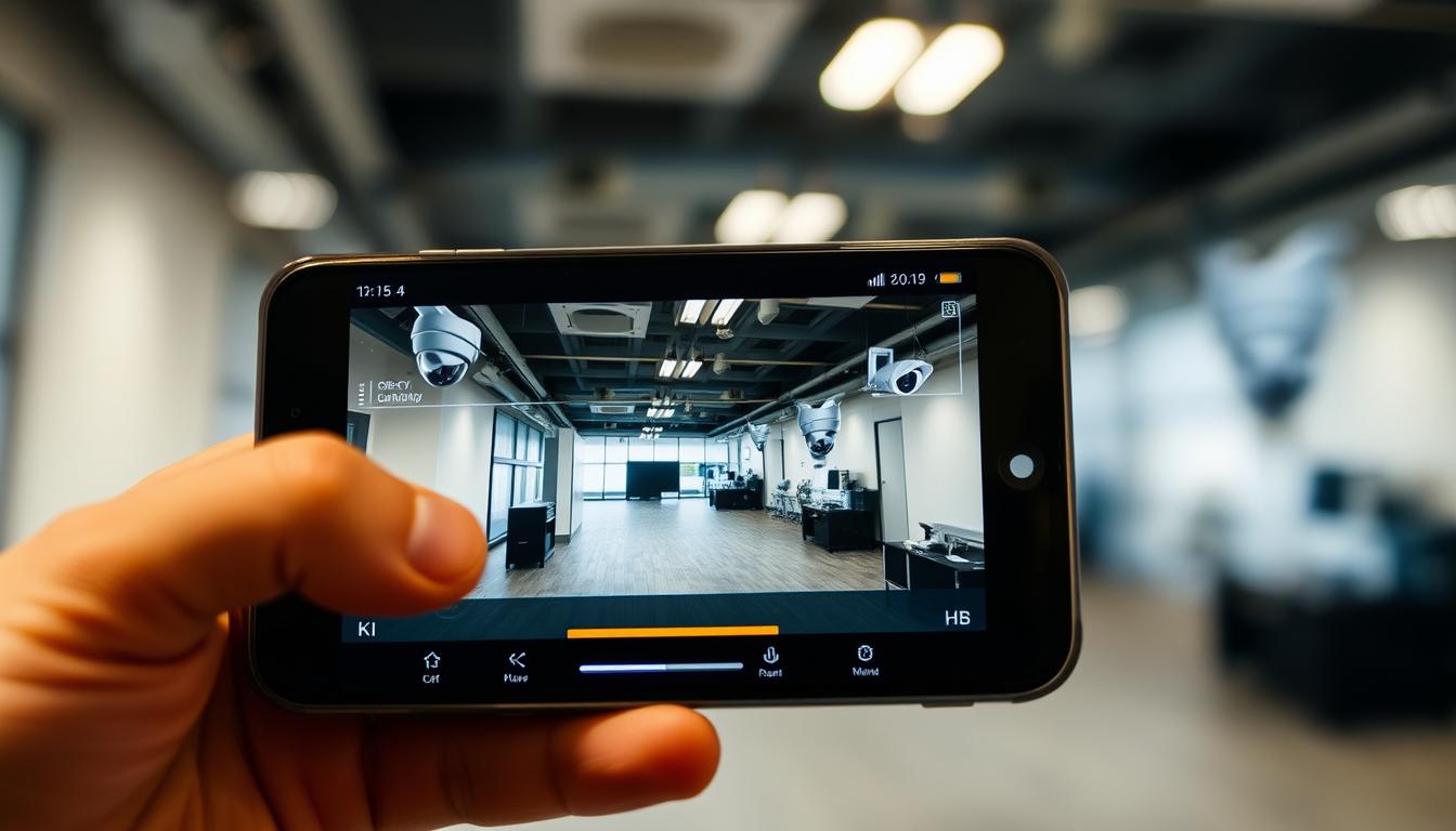 CCTV monitoring on phone