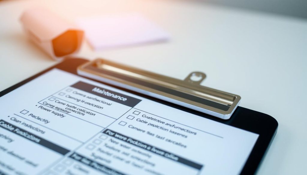 CCTV system maintenance checklist