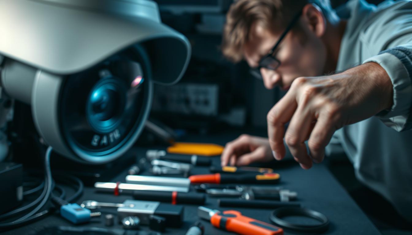 blurry CCTV camera troubleshooting