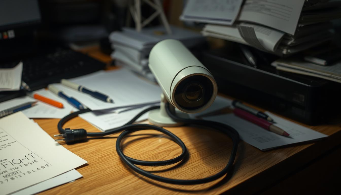 security camera unplugged