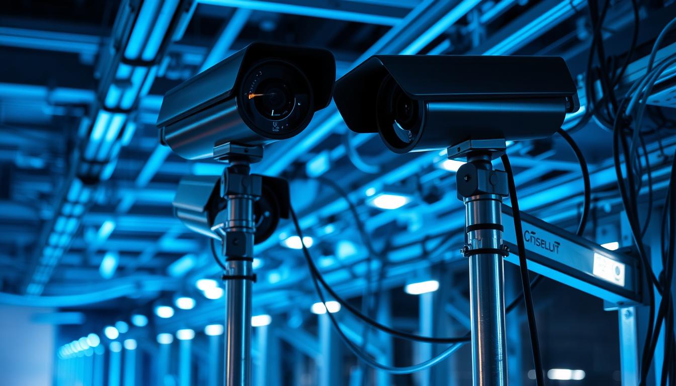 security cameras with anti-jamming protection