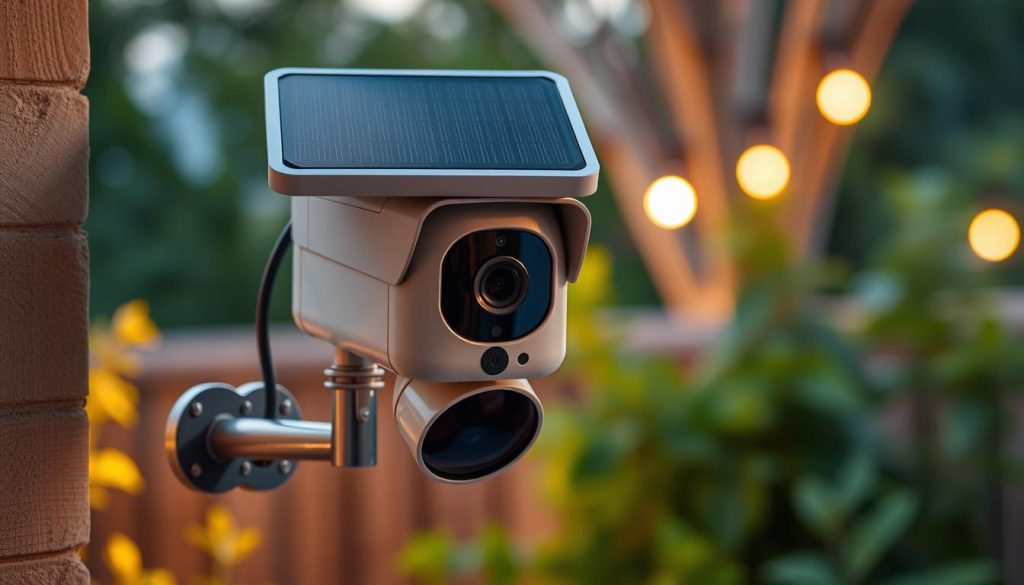 solar camera installation