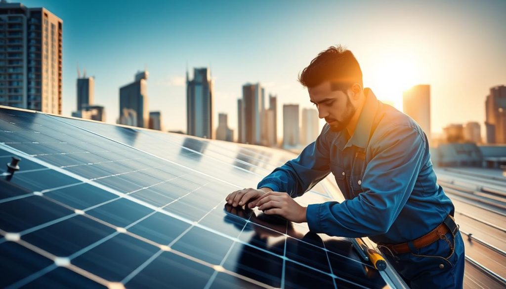 solar panel maintenance