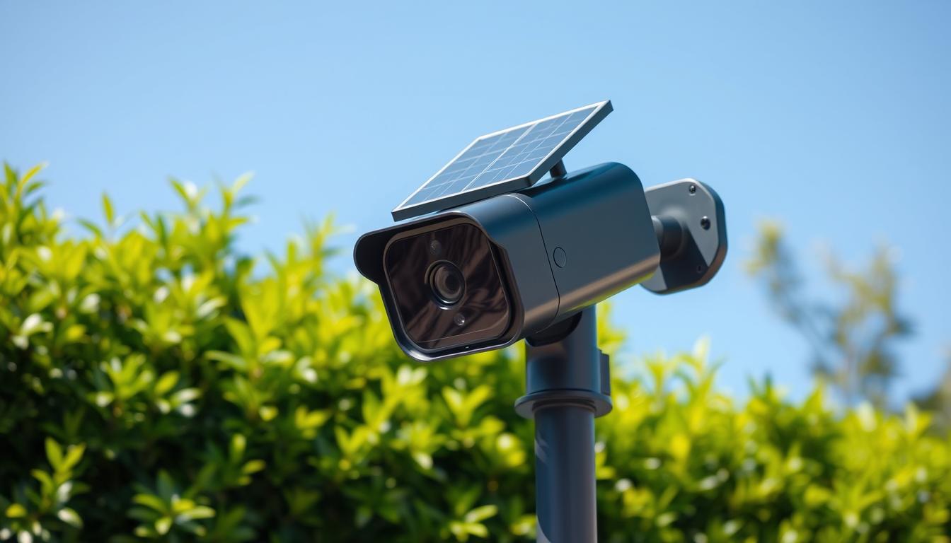 solar-powered security camera