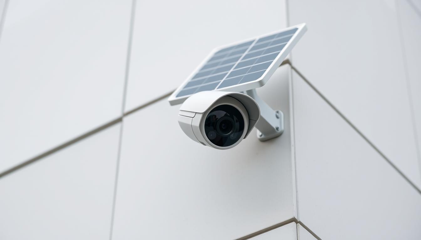 solar-powered security camera system