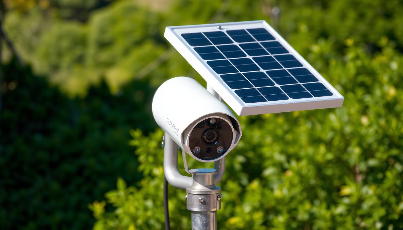 solar powered security camera